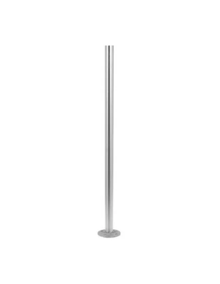 Poste de barandilla 0921 de acero inoxidable con base