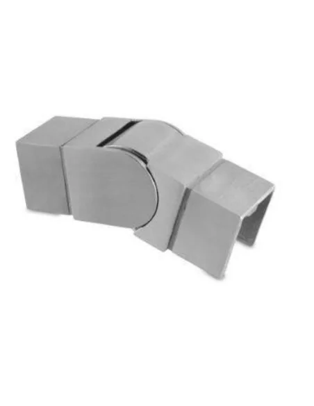 Conector ajustable hacia abajo para perfil U tubo cuadrado - 6302