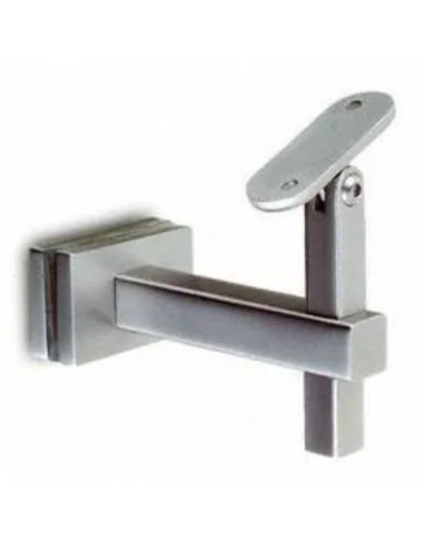Soporte pasamanos a vidrio Square Line Mod. 4155 para tubo cuadrado o rectangular