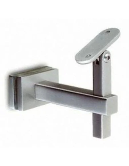 Soporte pasamanos a vidrio Square Line Mod. 4155 para tubo cuadrado o rectangular