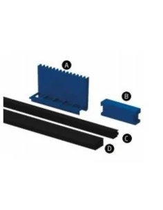 Kit gomas y cuñas Modelo PL-150 para perfil en "U" GlassFit Flow SV-1501 Top