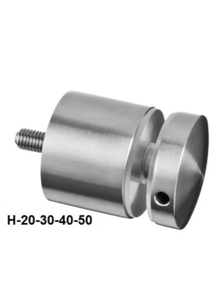 Adaptador para vidrio en acero inox AISI304 y AISI316 Mod 0747
