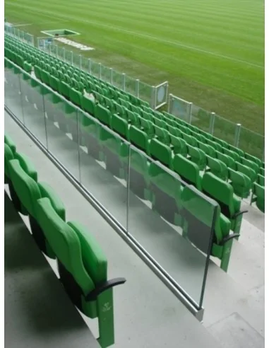 Kit Barandilla de vidrio a suelo, Easy Glass Prime, Mod 6963 montaje lateral 5000mm tramo en recto