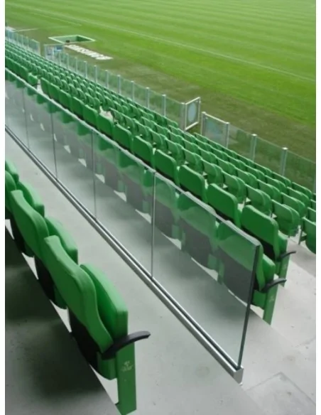Kit Barandilla de vidrio a suelo, Easy Glass Prime, Mod 6963 montaje lateral 5000mm tramo en recto