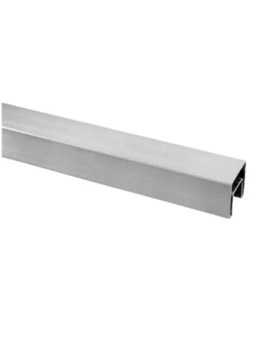 Pasamanos cuadrado "U" 6924 acero inox. o aluminio 40X40mm