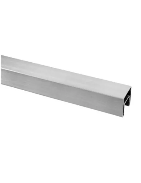 Pasamanos cuadrado "U" 6924 acero inox. o aluminio 40X40mm