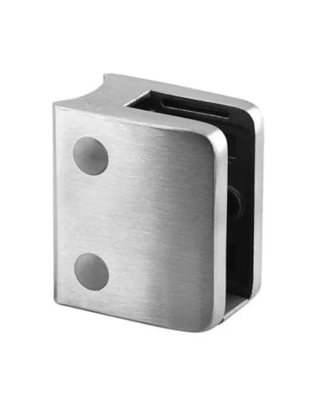 Pinza para vidrio mod 2400 para tubo redondo en acero inoxidable AISI 304/316