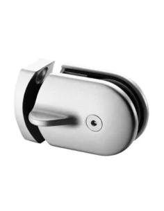 Cierre de puerta para vidrio tubo plano mod 0282 en acero inoxidable AISI 316