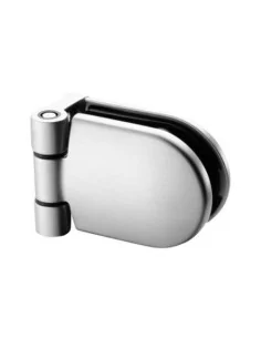 Bisagra para vidrio tubo redondo mod 0281 en acero inoxidable AISI 316