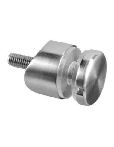 Adaptador para vidrio tubo redondo Ø30mm en acero inoxidable AISI 304/316 Mod 0746
