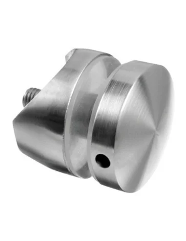 Adaptador para vidrio tubo redondo Ø50mm en acero inoxidable AISI 304/316 Mod 1747