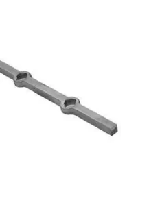 Barra perforada de cuadrado de 20 mm para rombo de 16 mm. - Arteferro