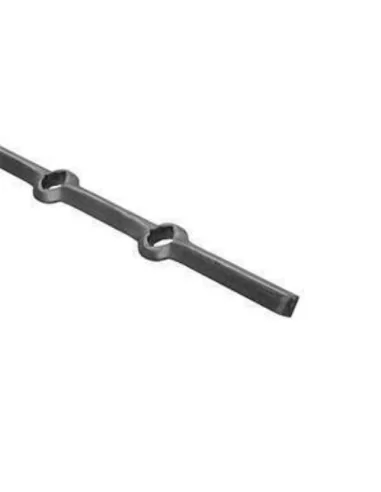 Barra perforada de rombo de 16 mm para rombo de 16 mm. - Arteferro