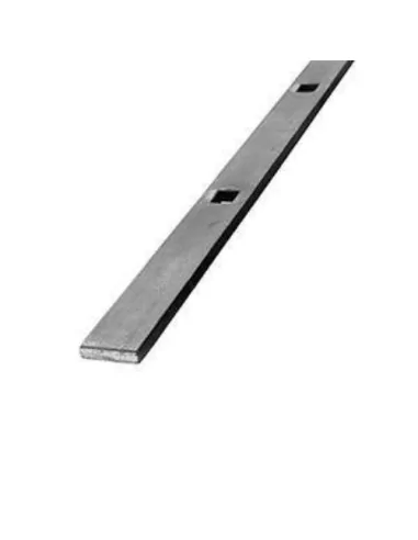 Pletina perforada de 40x8 mm para cuadrado de 16 mm. - Arteferro