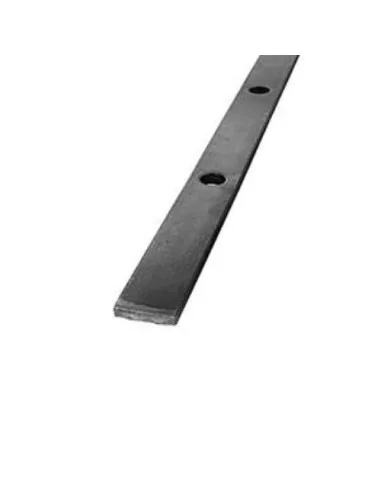 Pletina perforada 40x8 mm para redondo de 20 mm - Arteferro