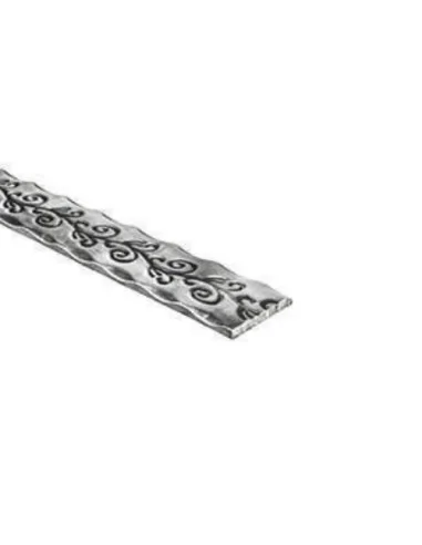 Pasamanos con dibujo floreado de pletina 40 x 8 mm - Arteferro