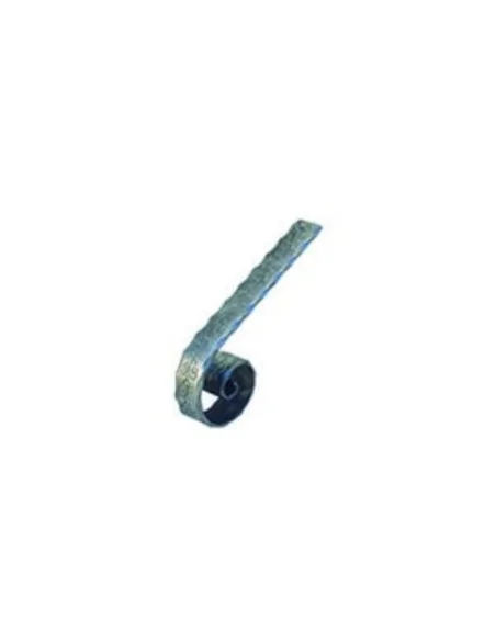 Terminal para pasamanos floreado con rizo interno - Arteferro