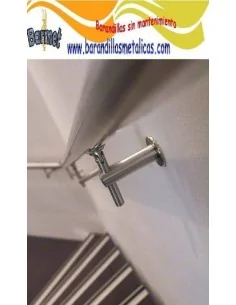 Pasamanos inoxidable redondo Mod.Q145 en Kit - Barmet.es