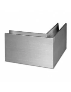 Perfil esquina exterior para barandilla Easy Glass Slim superior - Barmet