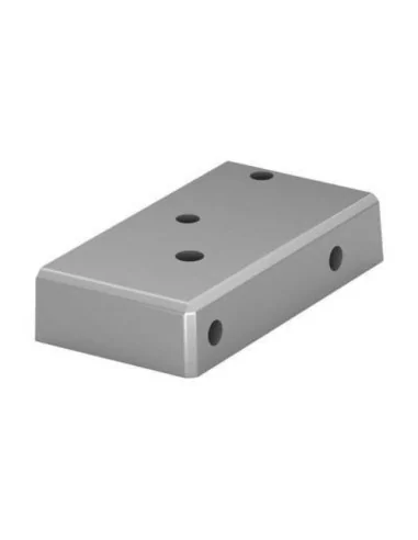 Base Izquierda para poste de barandilla de aluminio 9026