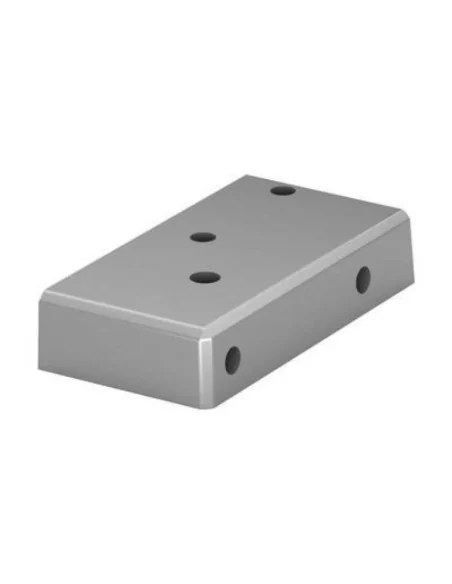 Base Izquierda para poste de barandilla de aluminio 9026