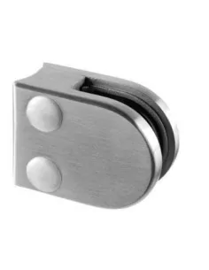 Pinza para vidrio de acero inoxidable para tubo plano modelo 20