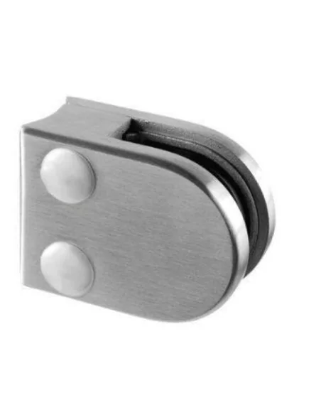 Pinza para vidrio de acero inoxidable para tubo plano modelo 20