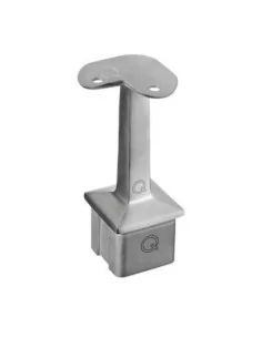 Soporte pasamanos esquinero a poste Square Line Mod. 4710 para tubo redondo