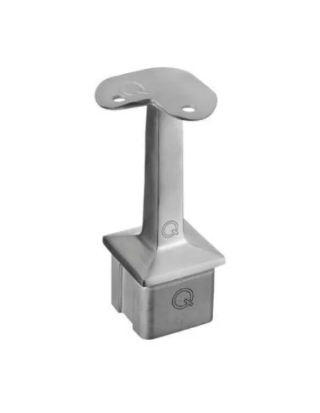 Soporte pasamanos esquinero a poste Square Line Mod. 4710 para tubo redondo