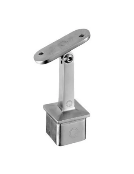Soporte pasamanos esquinero a poste Square Line Mod. 4718 para tubo cuadrado