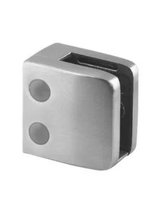 Pinza para vidrio mod 26 para tubo plano en acero Inox. AISI 304 y 316