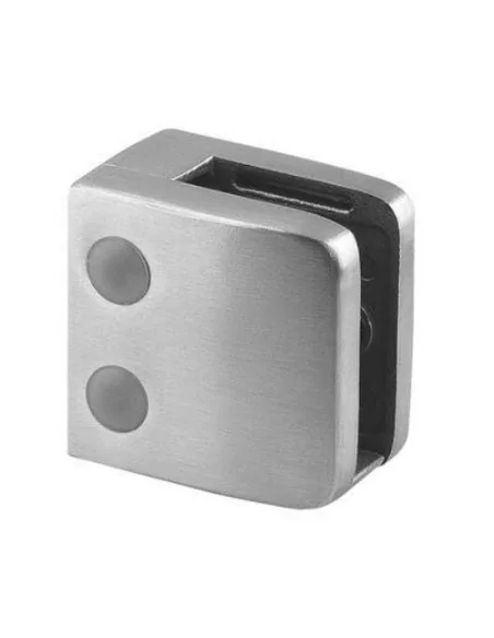 Pinza para vidrio mod 26 para tubo plano en acero Inox. AISI 304 y 316