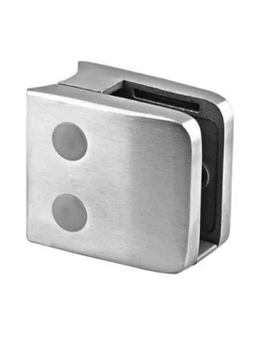 Pinza para vidrio mod 26 para tubo redondo Ø42,4mm en acero Inox. AISI 304 y 316