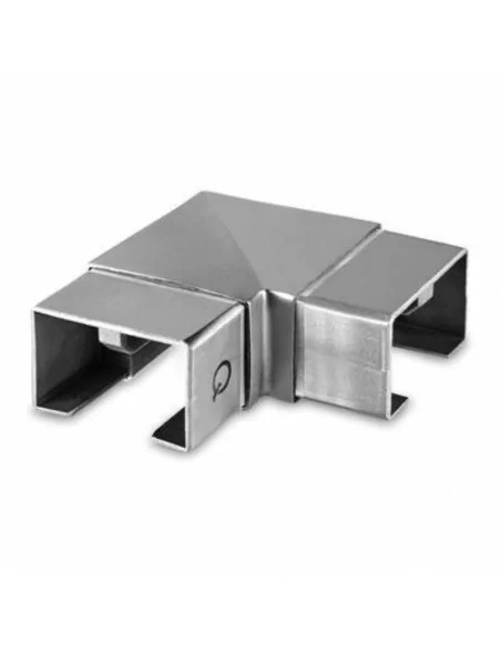 Racor esquina 90º rectangular para tubo perfil U Mod 6343 60x40mm