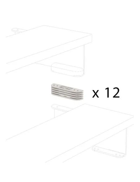 Espaciadores adicionales de policarbonato para escalera Composity | Barmet
