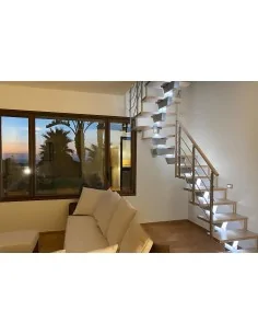 Iluminación LED entre peldaños para escalera Knock | Barmet
