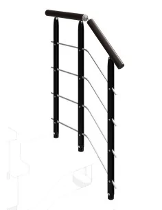 Barandilla de giro para escaleras de acero inoxidable Composity | Barmet 2