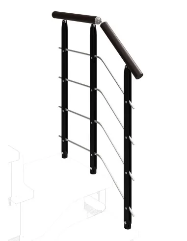 Barandilla de giro para escaleras de acero inoxidable Composity | Barmet