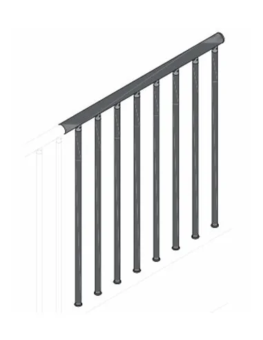 Barandilla para escaleras de acero epoxi Gamia Metal | Barmet