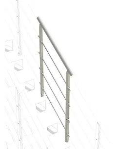 Barandilla horizontal para escaleras Composity | Barmet