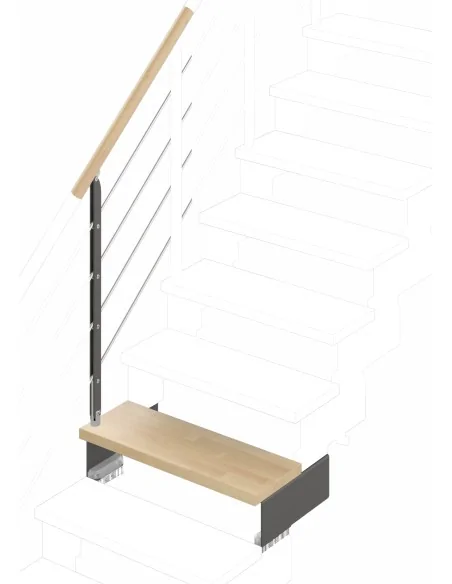 Conjunto de barandillas para escalera modular Composity | Barmet