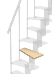 Peldaño adicional para escalera Small con estructura y barandilla