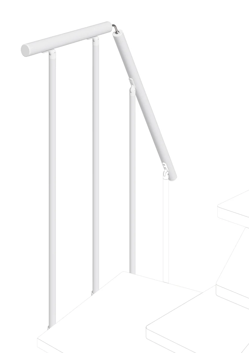 Barandilla de rellano para escalera Small, lado externo