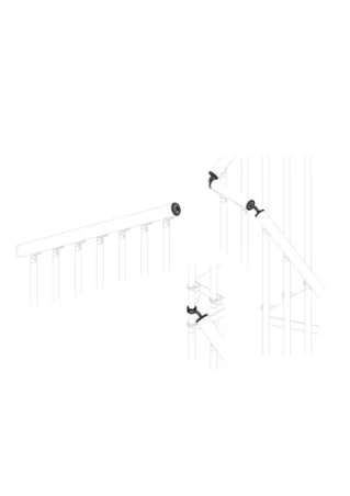 Pasamanos de plástico flexible 5 metros para escalera