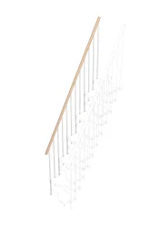 Peldaño adicional para escalera de tramos Mini (con estructura y barandilla)