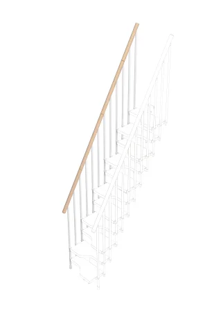 Peldaño adicional para escalera de tramos Mini (con estructura y barandilla)