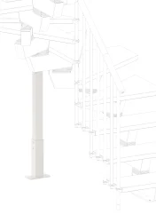 Soporte a suelo para escalera modular Knock