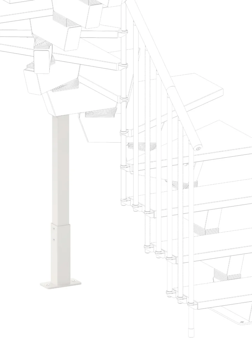 Soporte a suelo para escalera modular Knock