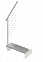 Conjunto de barandillas para escalera modular Composity