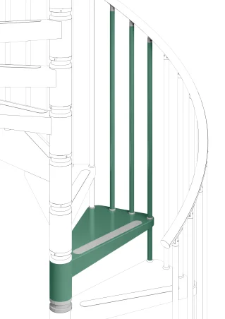 Escalera de caracol Gamia Metal | Barmet
